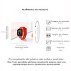 Kit Relógio Feminino Vermelho + Joias | Look Romântico