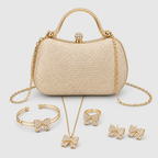 Kit Bolsa + Joias Elegantes | Conjunto Festa e Ocasiões