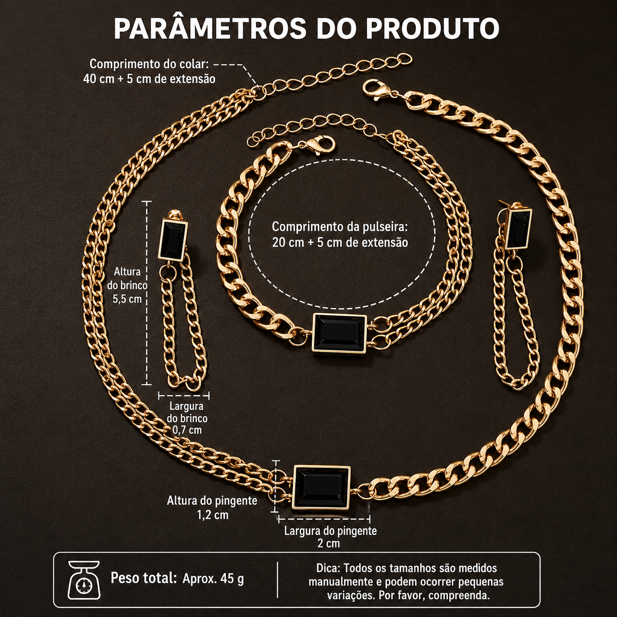 Kit Relógio Feminino Vermelho + Joias | Look Luxo