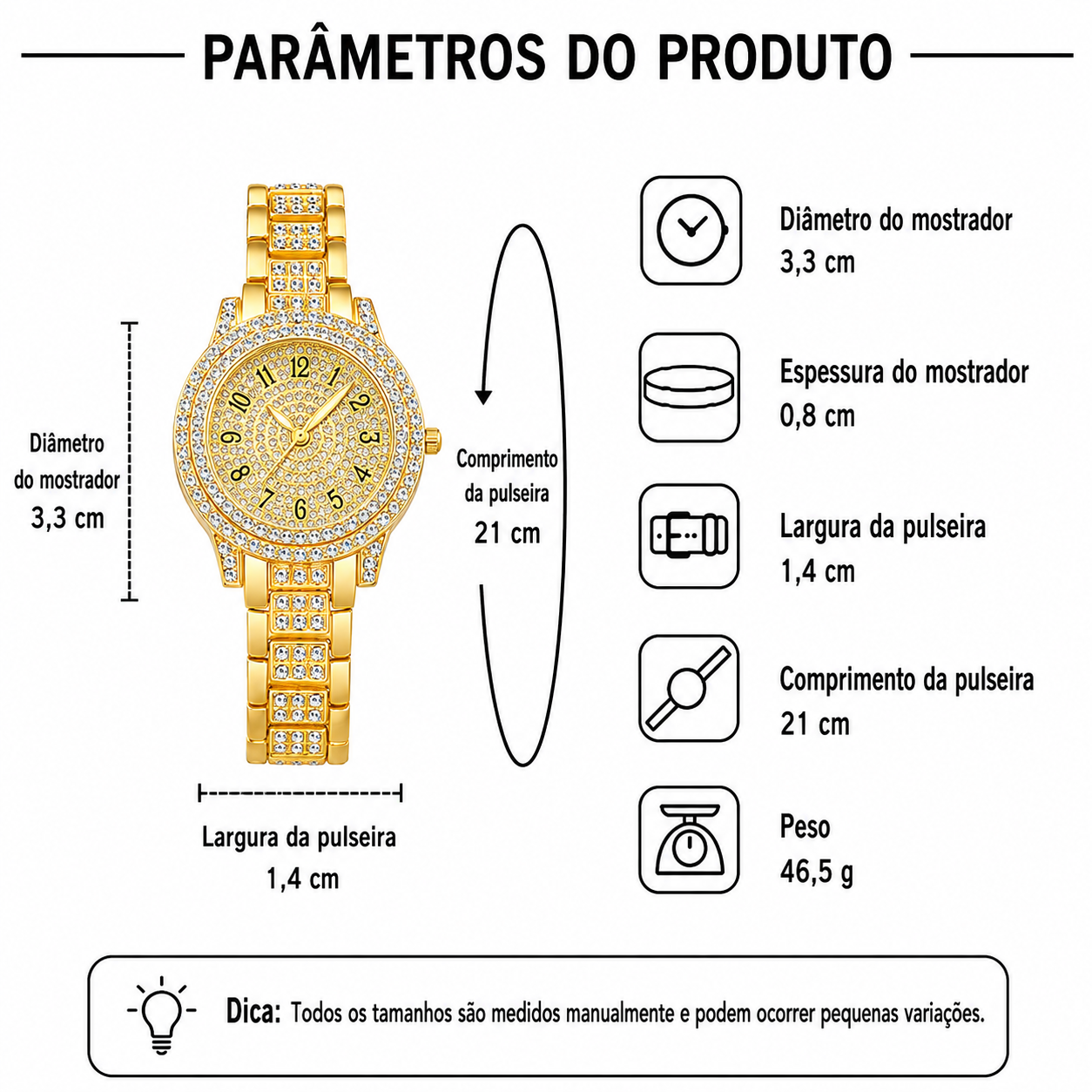 Kit Relógios de Quartzo Femininos | Conjunto Elegante