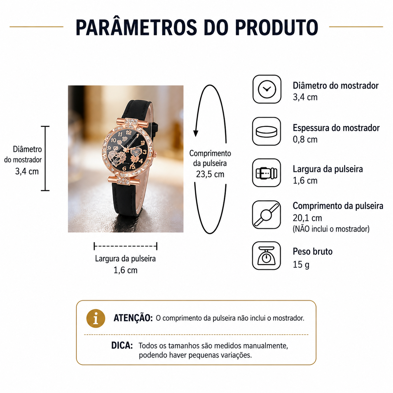 Kit Elegância Coração | Conjunto 6 Peças para Presentear