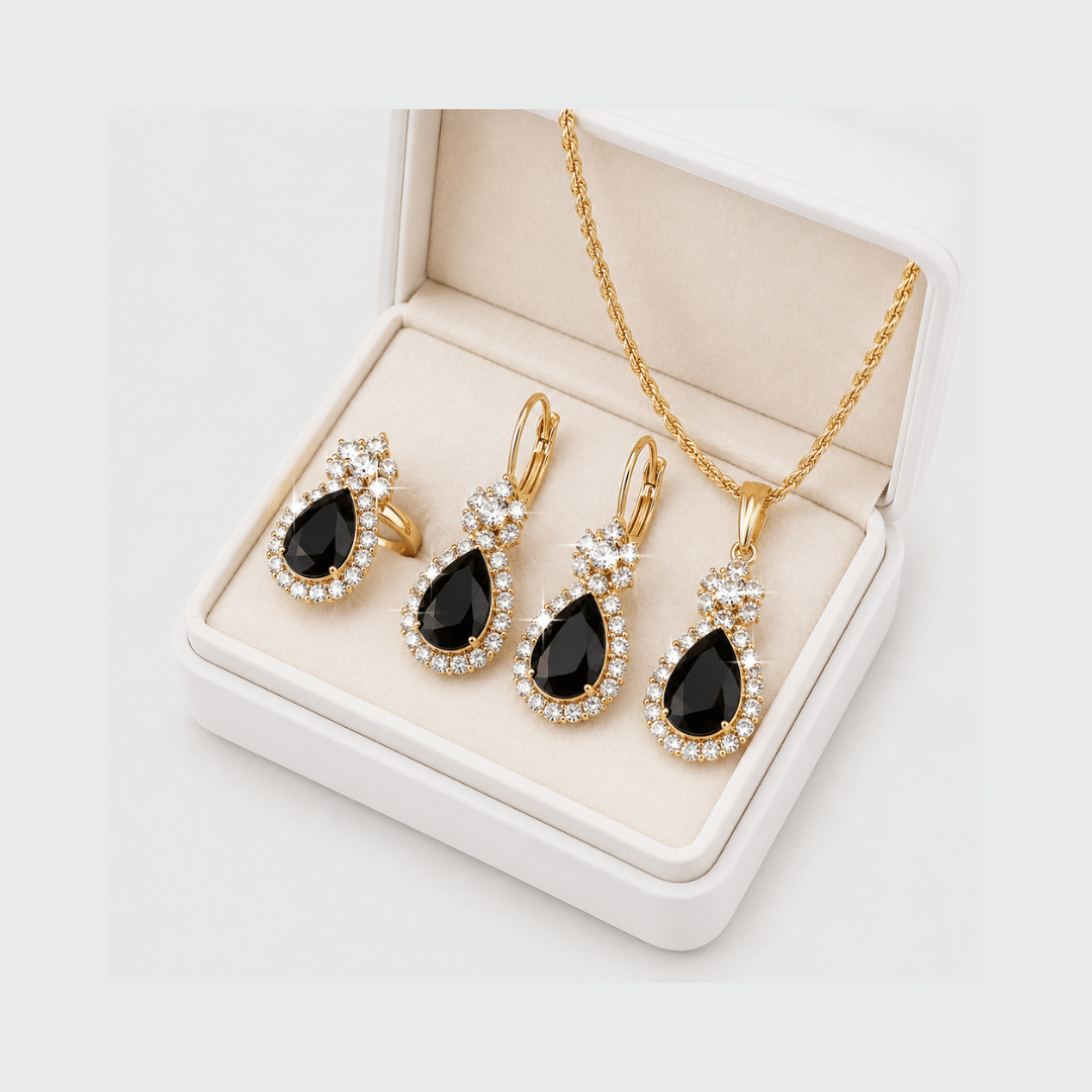 Kit Joias Gotas de Água | Conjunto Elegância 3 Peças