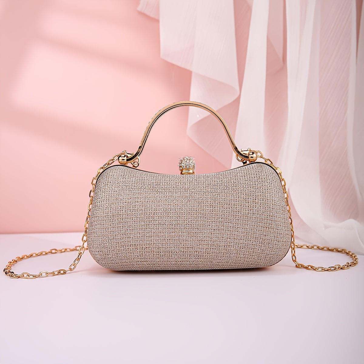 Conjunto de 6 Peças de Bolsas de Noiva Brilhantes para Mulher, Bolsa de Noite, Banquete, Bolsa de Mão, Bolsa Transversal, Bolsa de Casamento, Conjunto de Joias de Borboleta a Combinar, Ideal para Casamentos, Reuniões, Banquetes, Festas, Bailes de Finalistas. O Melhor Presente para Mulheres