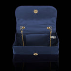 Bolsa de Noite/Festa com Aba e Strass Brilhante, Clutch/Bolsa de Noite Plissada Elegante e Estilosa, Acompanha Conjunto de Joias com 2 Peças de Strass Brilhante, Adequada para Festas, Banquetes, Reuniões, Dançantes, Casamentos e Outras Ocasiões.