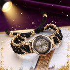 Conjunto de 6 Relógios de Mulher, Incluindo um Relógio de Pulso de Quartzo Elegante e Moderno para Mulheres, Acompanhado por uma Pulseira, Perfeito para Uso Diário, Regresso às Aulas, Presentes de Aniversário, Natal, Ação de Graças, Halloween